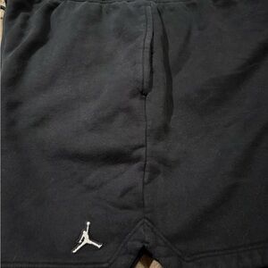 Black Jordan Shorts with white Logo